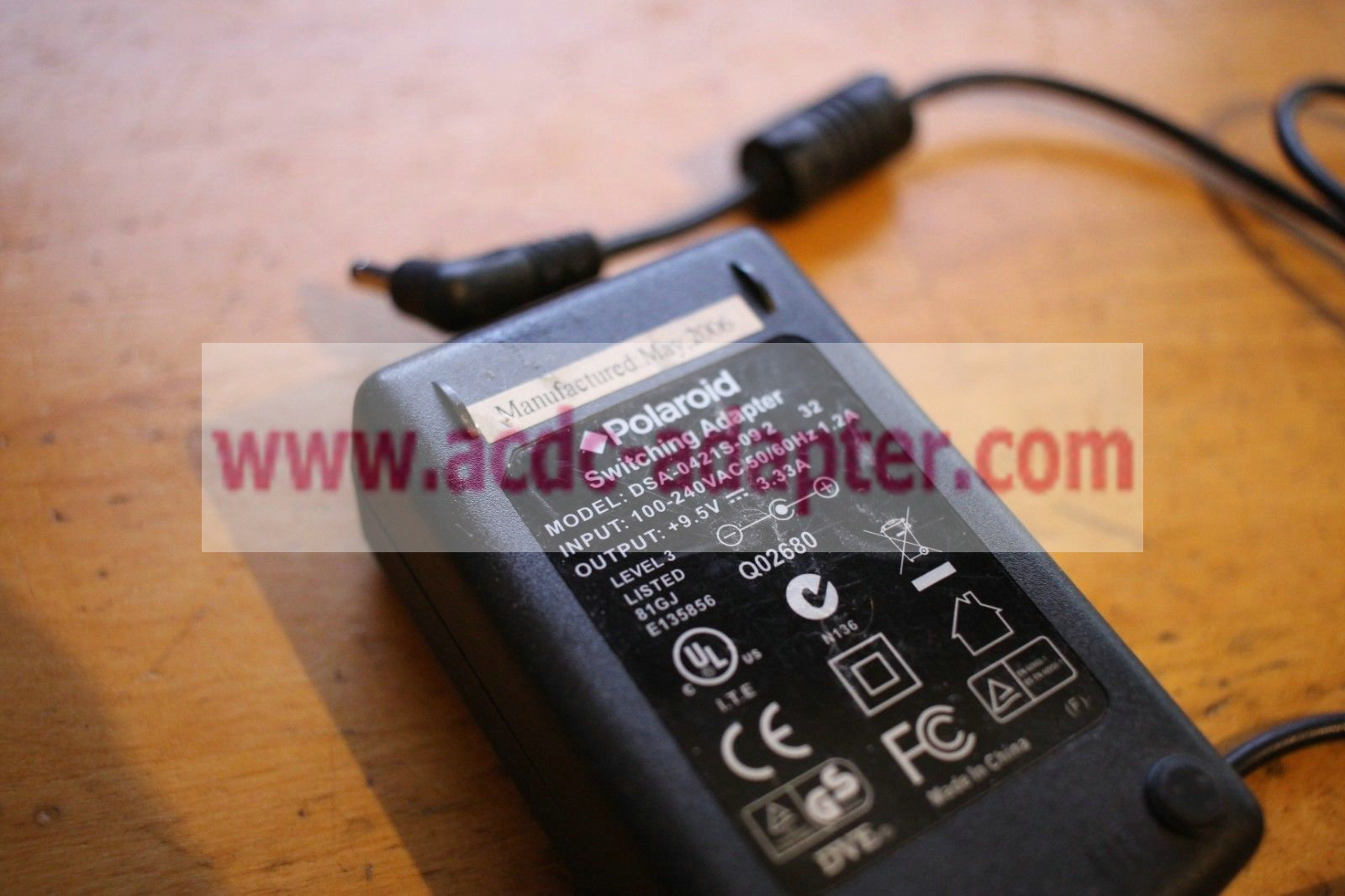 NEW DVE 9.5V 3.33A DSA-0421S-09 2 SWITCHING ADAPTER 42106341-11E POWER SUPPLY - Click Image to Close